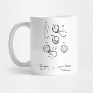 Baseball design patent drawing Mug